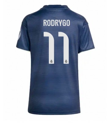 Real Madrid Rodrygo Goes #11 Segunda Equipación Mujer 2025-26 Manga Corta